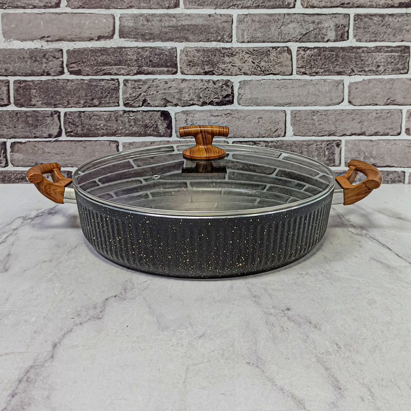 تابه 34 دربدار پیرکس فورج السا اویز پلاس مشکی