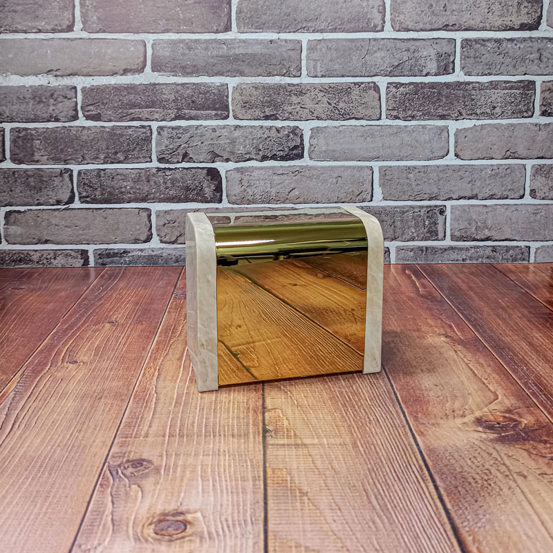 جا دستمالی کاوردار رویا ماربل کرم مات طلایی هارمونی