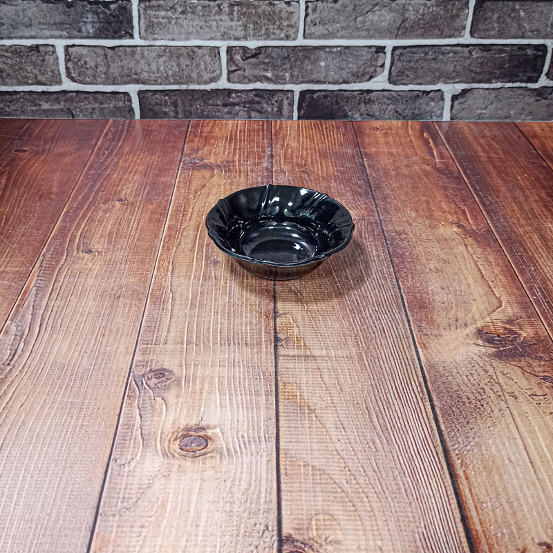 کاسه ماست برجسته سلنا مشکی کد147 ملامین