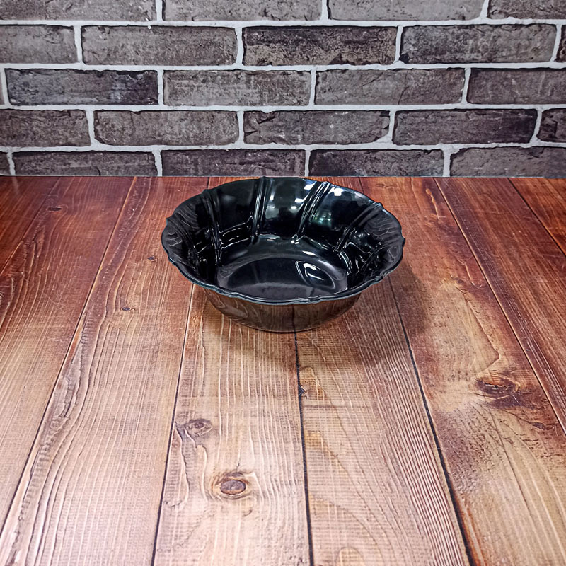 کاسه سالاد برجسته سلنا مشکی کد110 ملامین