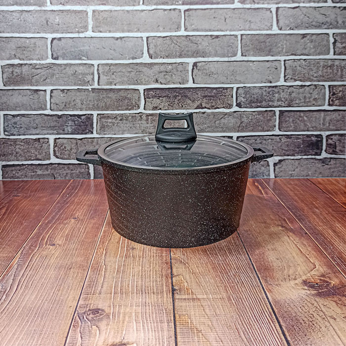 قابلمه سایز24 مشکی درب پیرکس Hudson