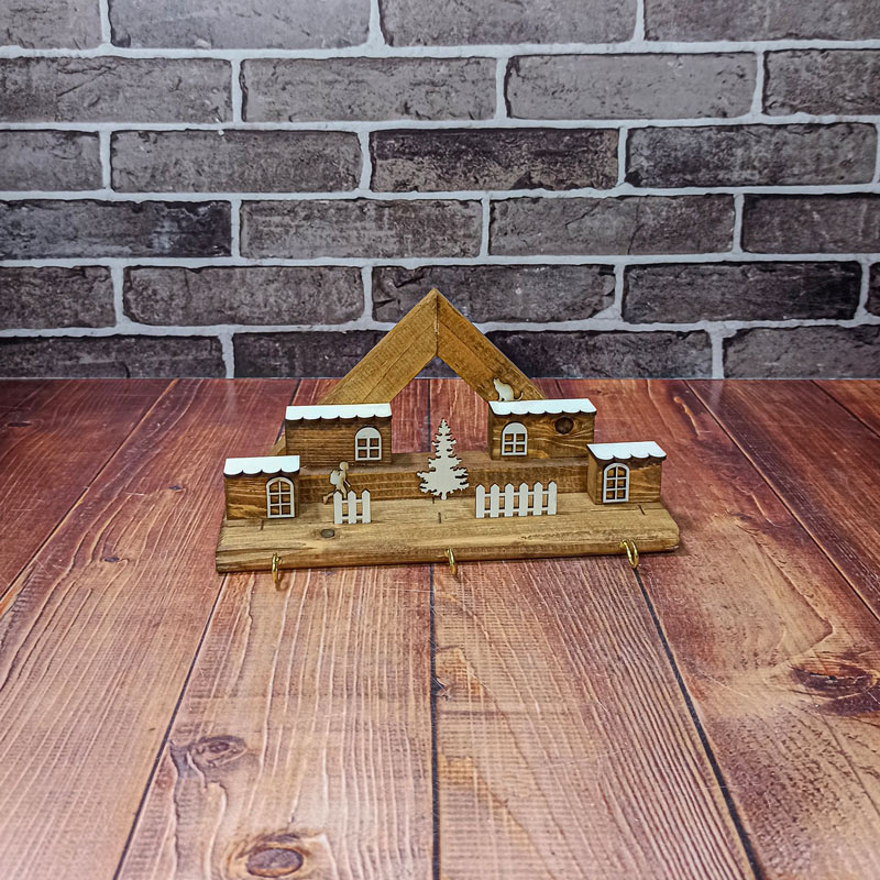 جا کلیدی سه بعدی متوسط چوبی تمدن