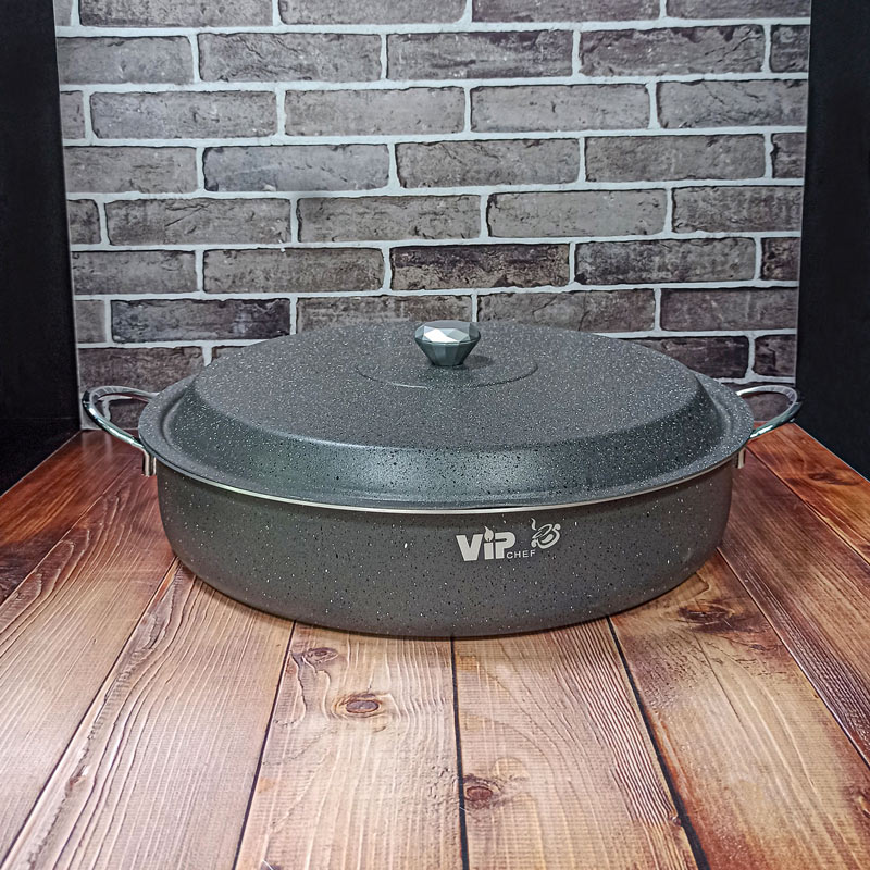 تابه دو دسته سایز50 درب فلزی طوسی VIP