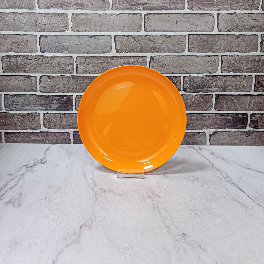 بشقاب تخت برنج کد 514 دیوالی نارنجی اوپال جام