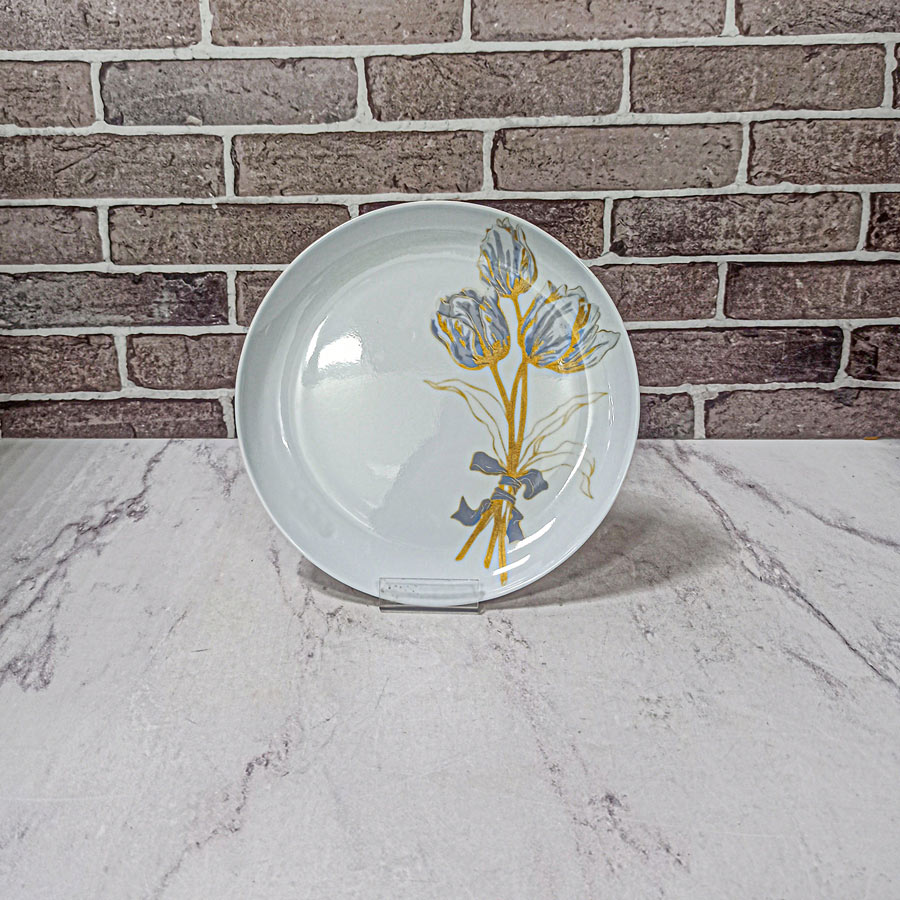 بشقاب تخت برنج کد 514 دیوالی لاله طوسی اوپال جام