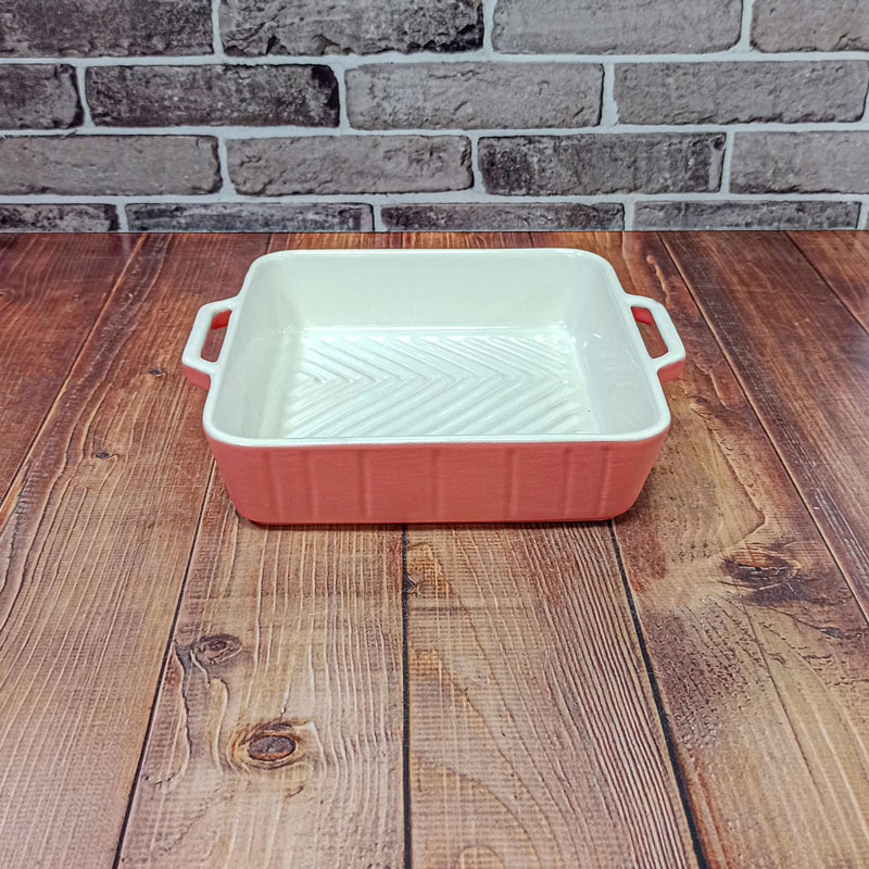 تابه دو دسته مربع سرامیکی رنگی گوزل DC402