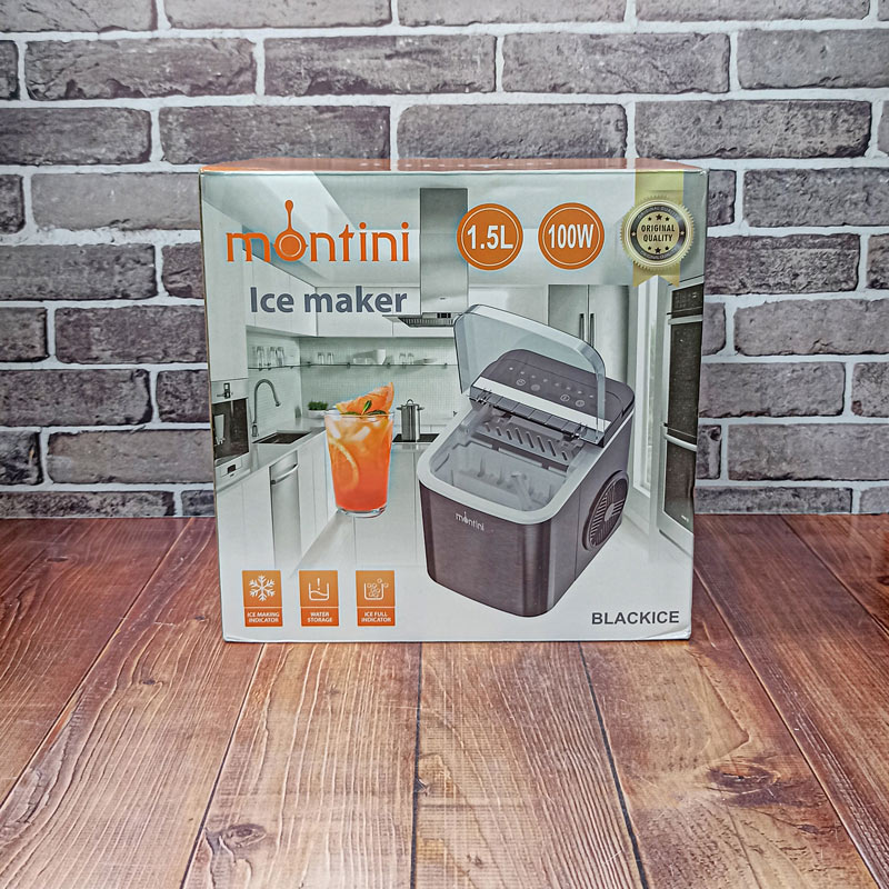 یخ ساز 12کیلویی 1/5لیتر 100وات مشکی مونتینی 