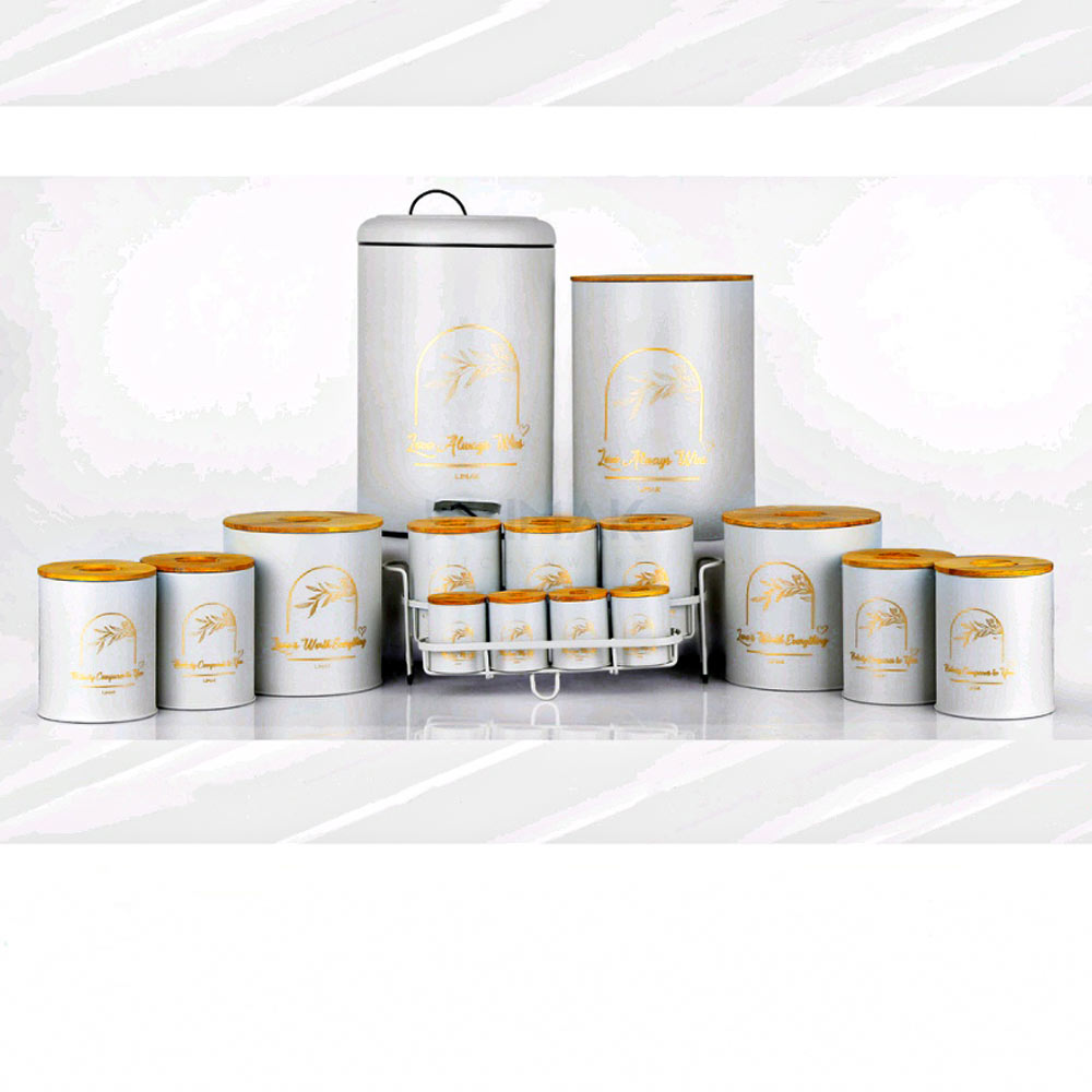 16پارچه آشپزخانه درب چوبی لاو سفید طلایی لیماک 