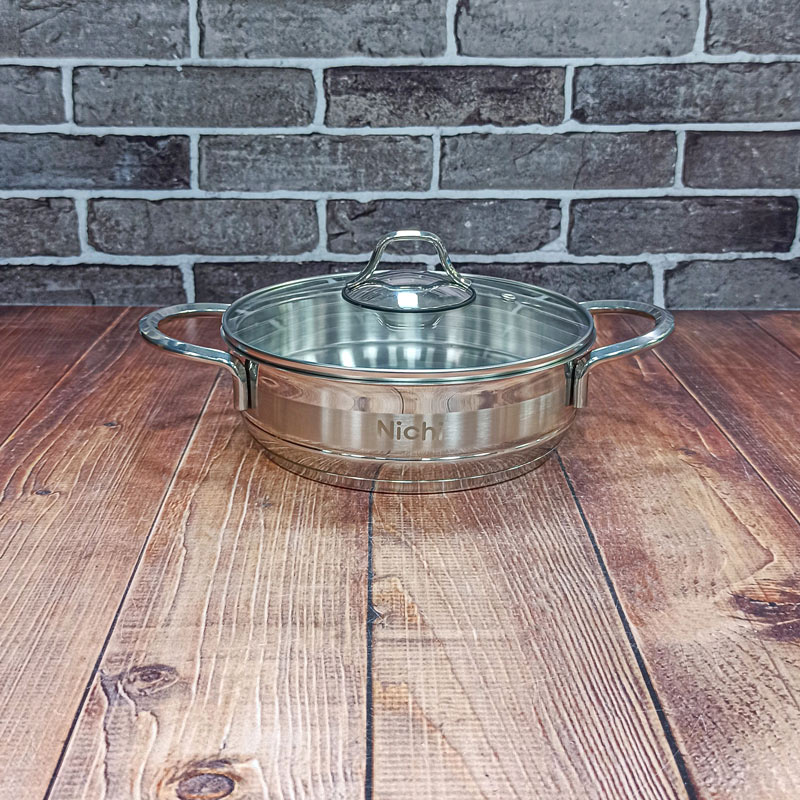 تابه دو دسته استیل سایز20 کدNP-20 نیچی 