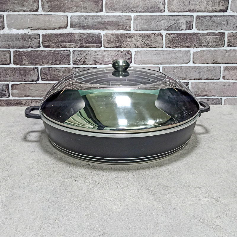 تابه دو دسته درب فلز سایز40 کد5508 دسینی