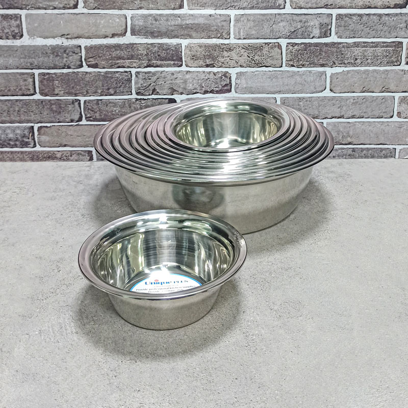 ست لگن 11پارچه استیل یونیک پلاس 