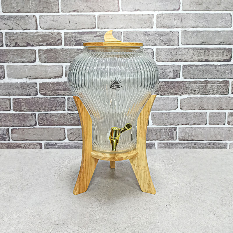 کلمن شیشه ای پایه دار نوبل( کاترین) کد102331 بتونی