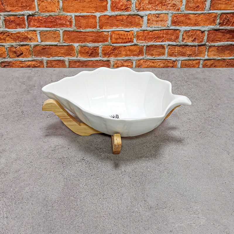 کاسه سرامیکی برگ پایه کشتی سایز1 کد104025 بتونی