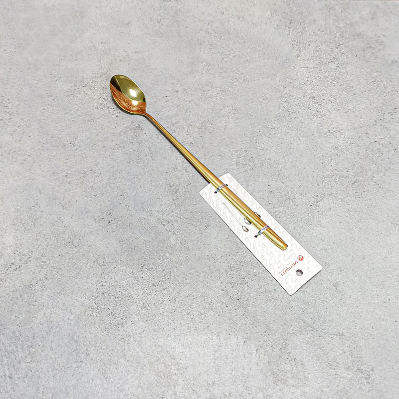 قاشق روغن دسته بلند طلایی مایز MORGEN