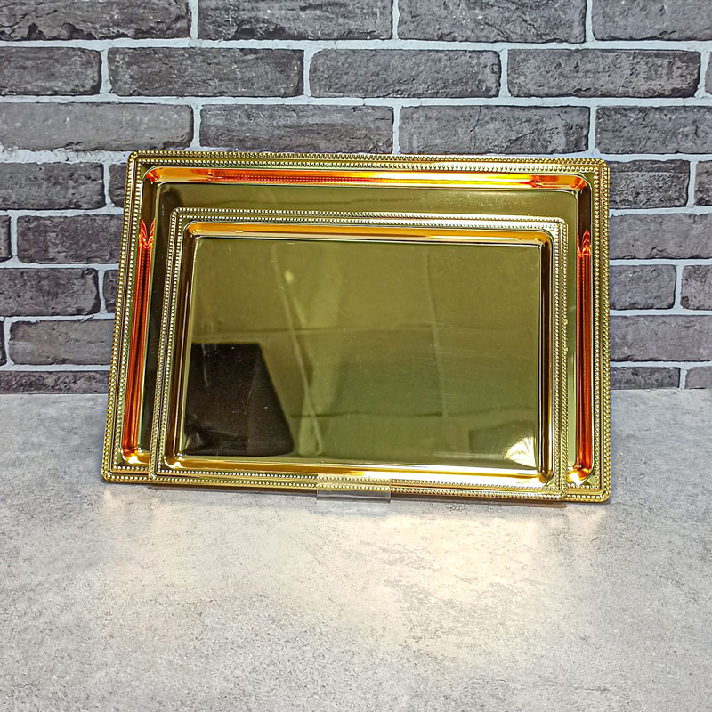 سینی دوتکه طلایی کد3527 najib