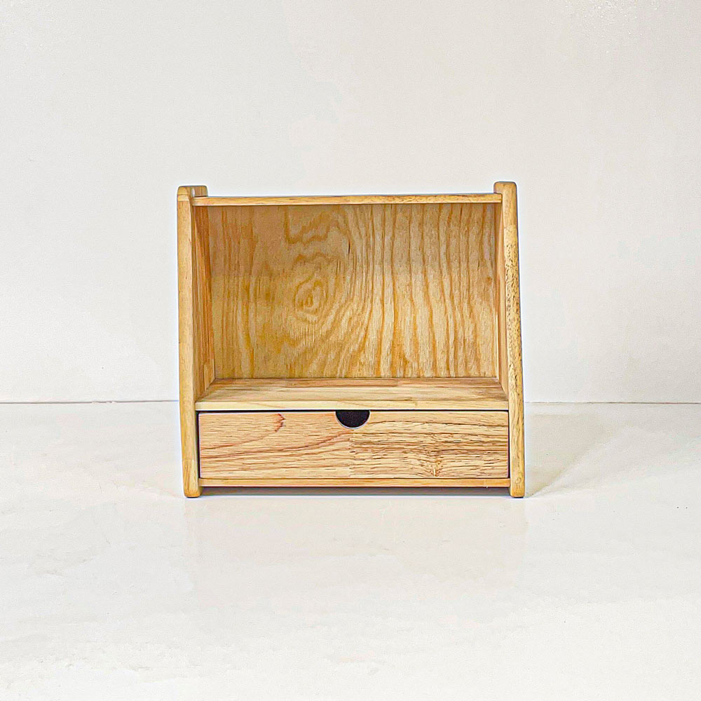 شلف یک کشو بدنه مورب کوچک کد610 نایس وود