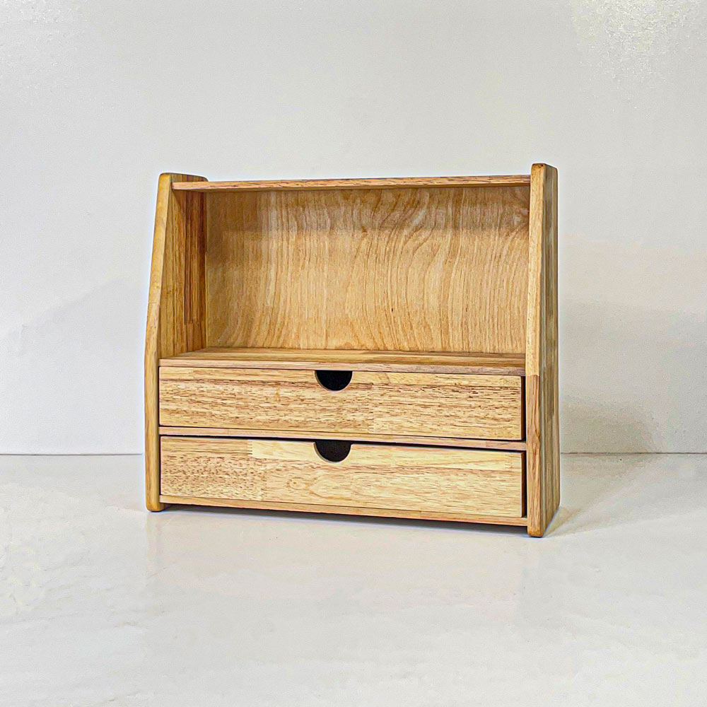 شلف دو کشو بدنه مورب بزرگ کد613 نایس وود