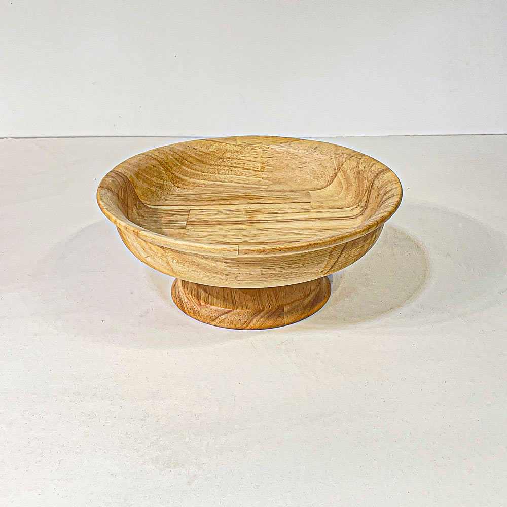 کاسه 56 لبه دار پایه دار قطر29 کد556 نایس وود