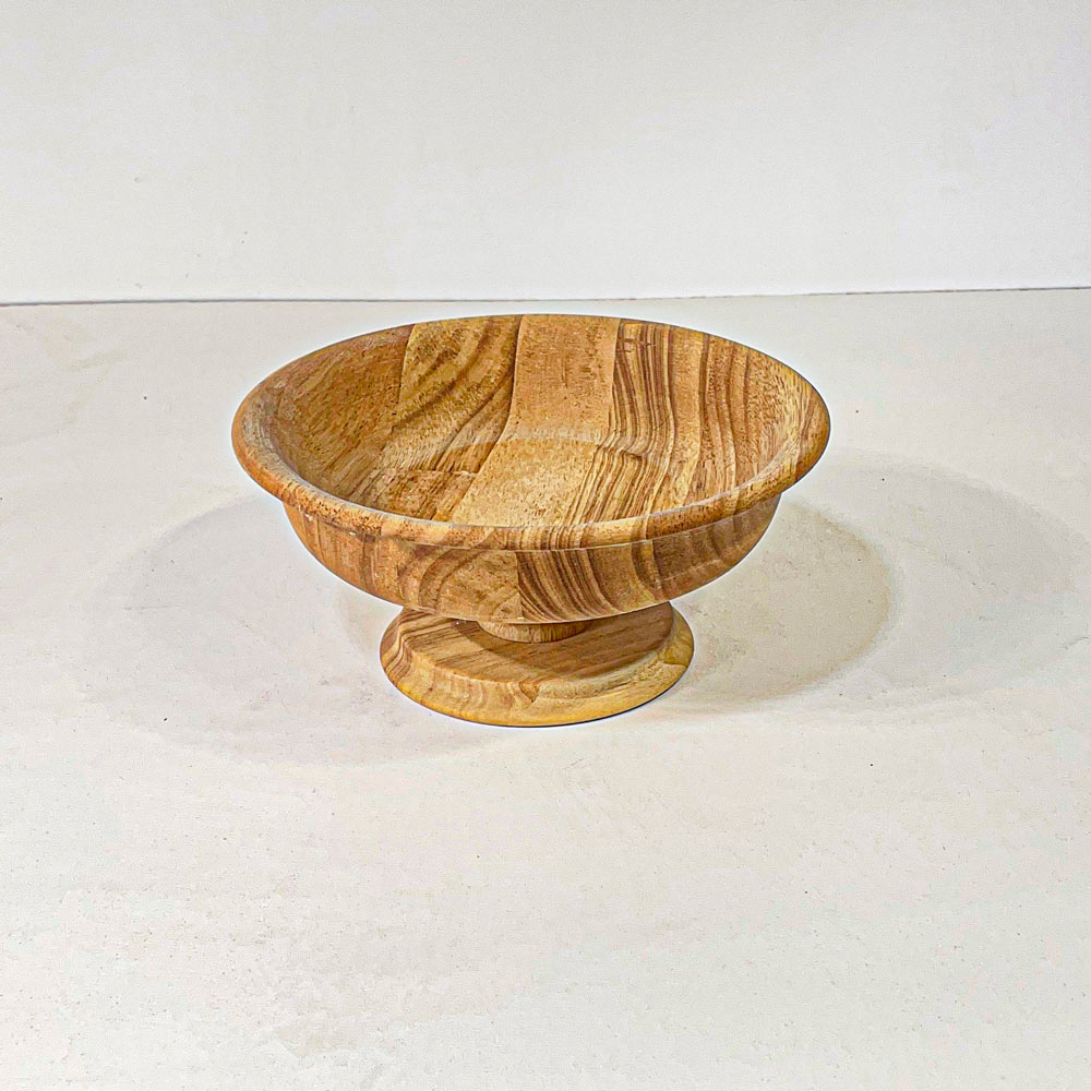 کاسه 56 لبه دار پایه دار قطر25 کد557 نایس وود