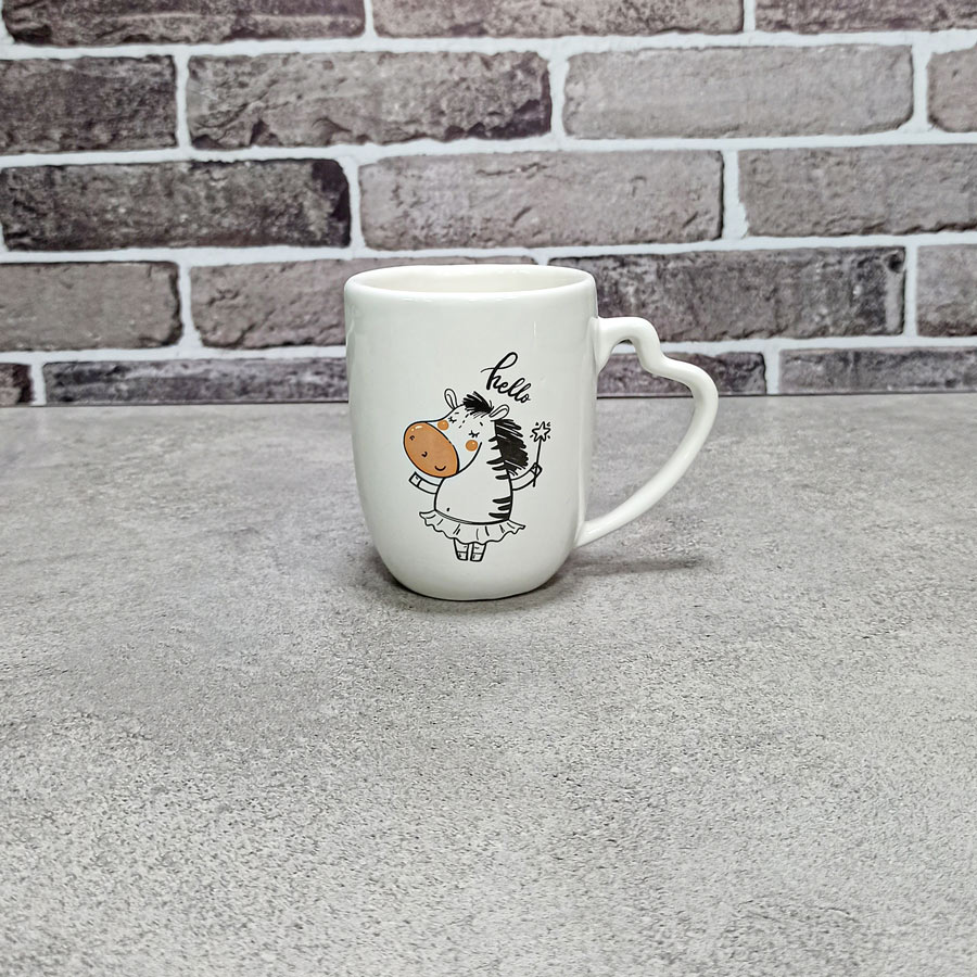 لیوان سرامیکی قلبی فانتزی لیزانت