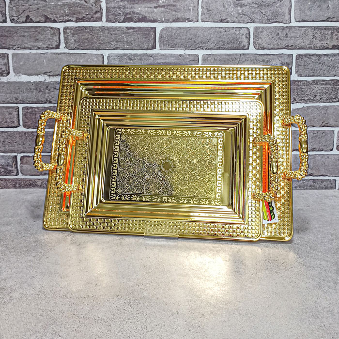 سینی استیل دوتکه کد345G رمانتیک هوم 