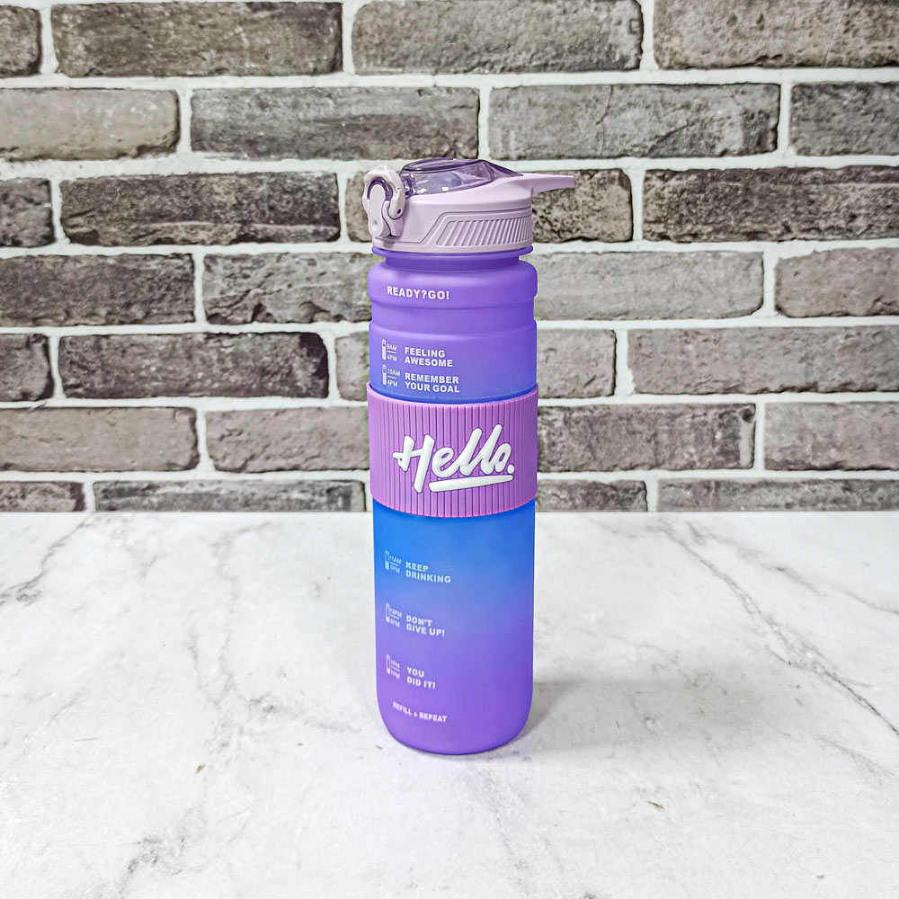 قمقمه 1000میل کمر سیلیکونی HELLO