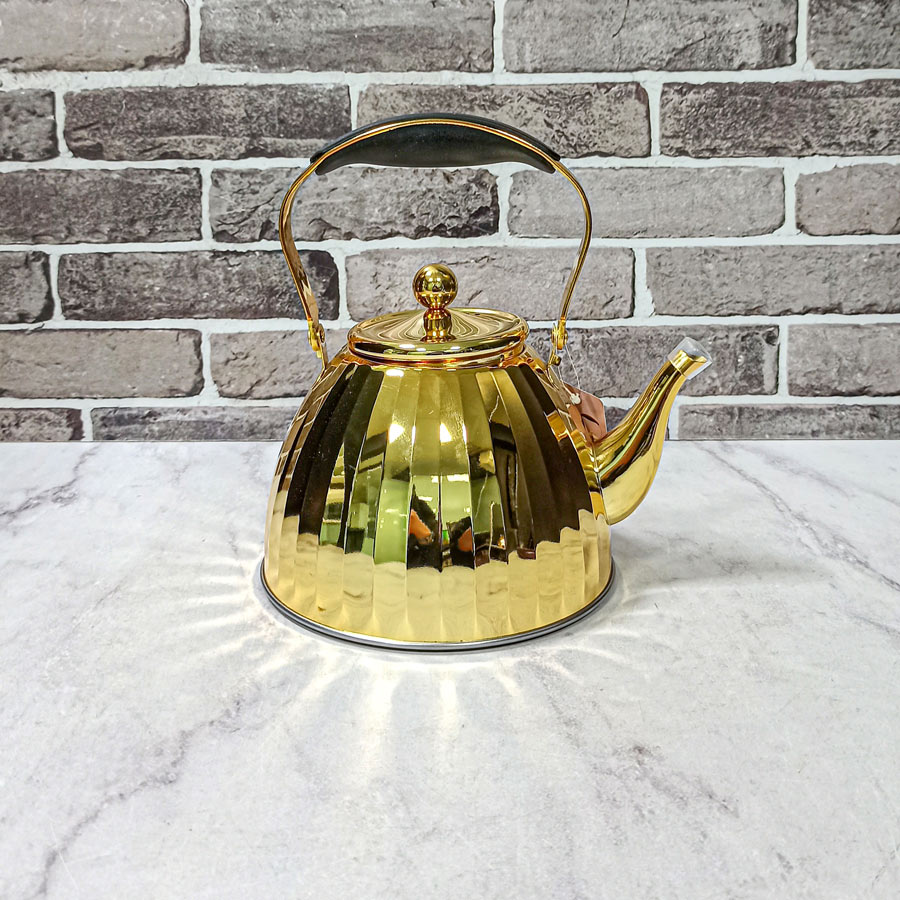 کتری استیل طلایی 2لیتر کد1299 کرکماز 