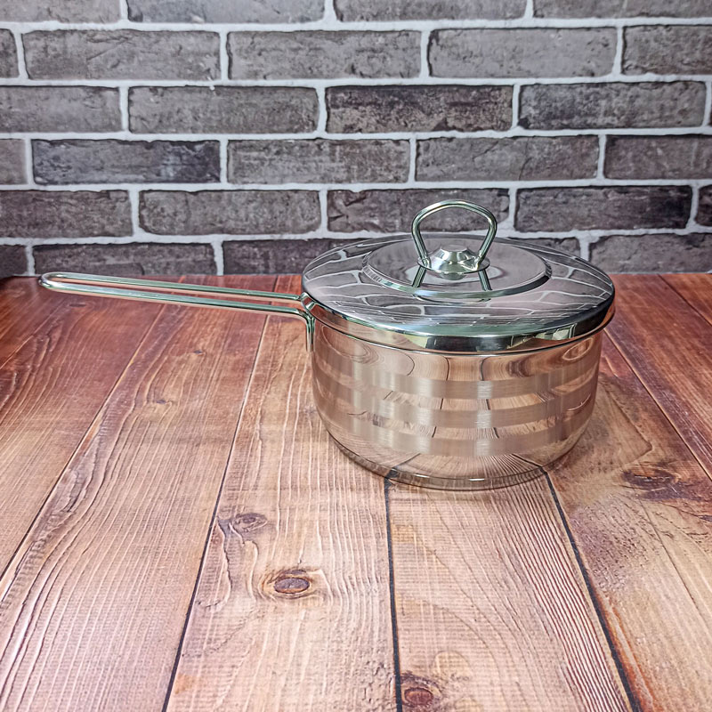 شیرجوش 3/1لیتر استیل درب دار کد1916 کرکماز 