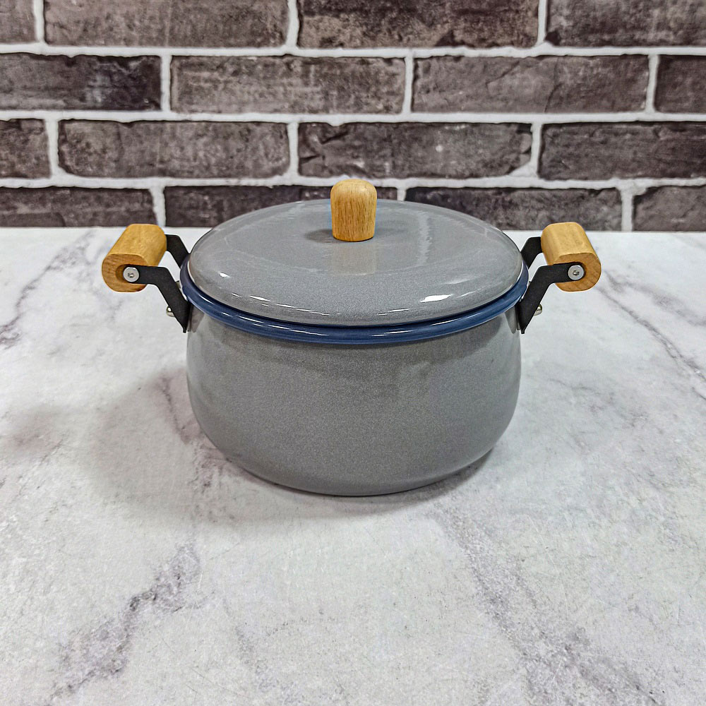 قابلمه لعابی درب فلز سایز 20 طوسی دونا 