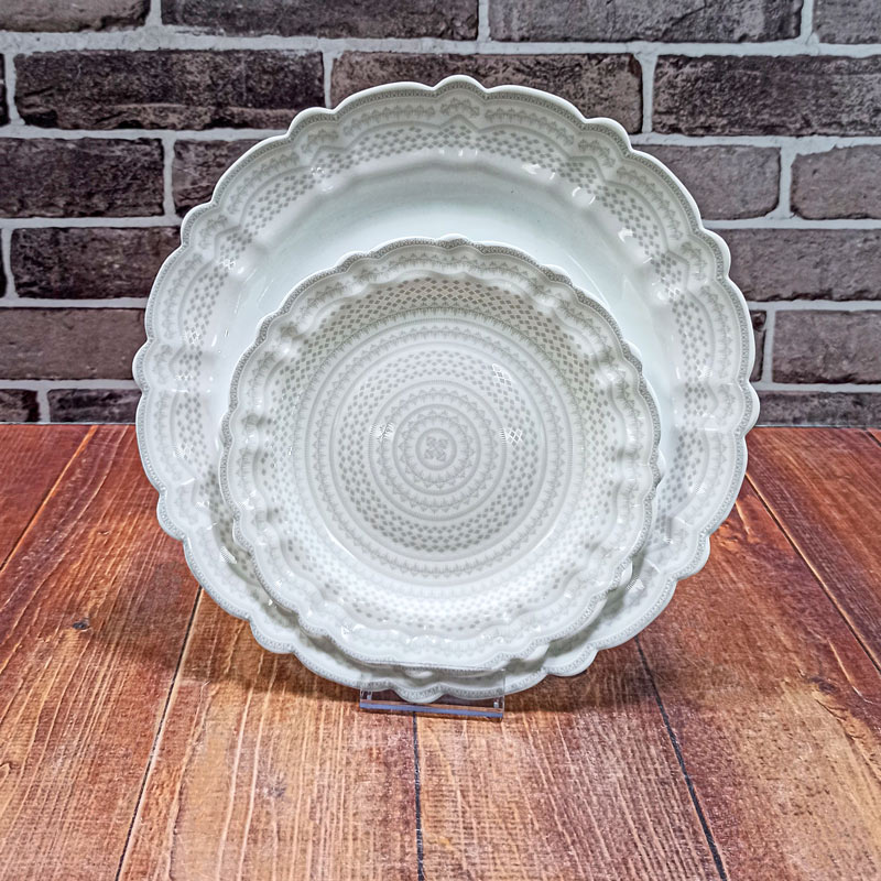 25پارچه کنگره گرد نلین خاکستری ایروپال