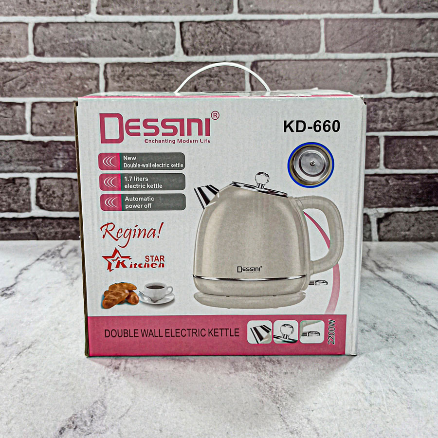 کتری برقی 1/7لیتر 2200وات کد660 دسینی 