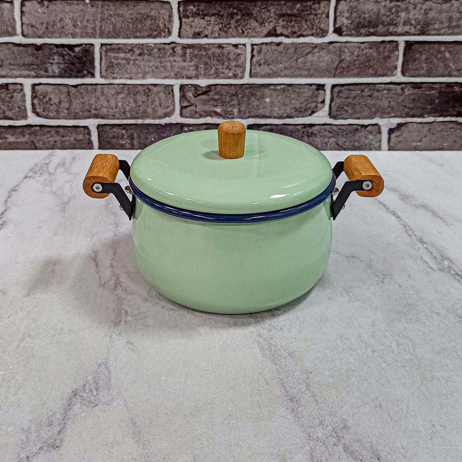 قابلمه لعابی درب فلز سایز 20 سبز دونا 