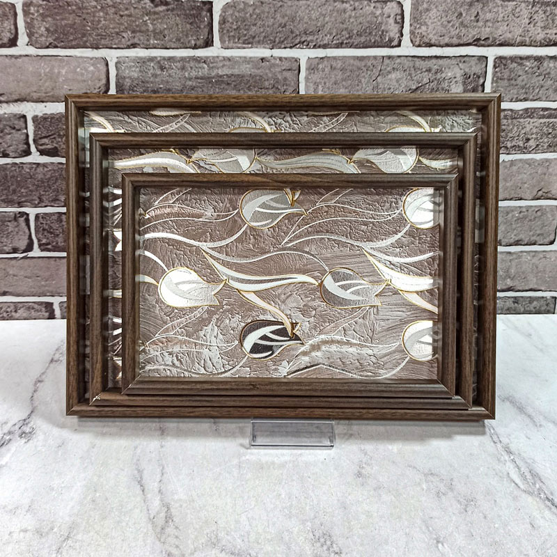 سینی 3تکه چوبی طرح دار MDFPALET