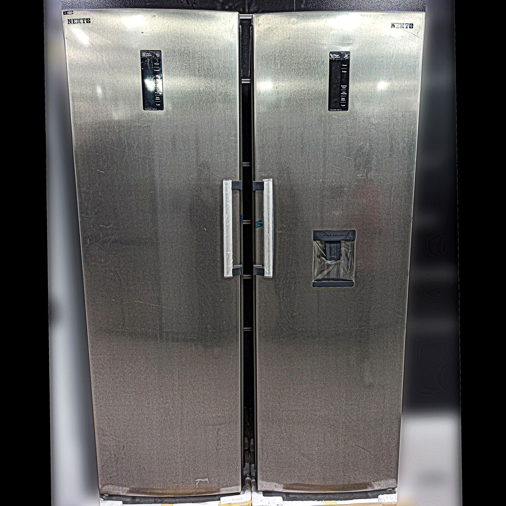 یخچال 6012  + فریزر6011 استیل بغل چرمی NEXT PLUS