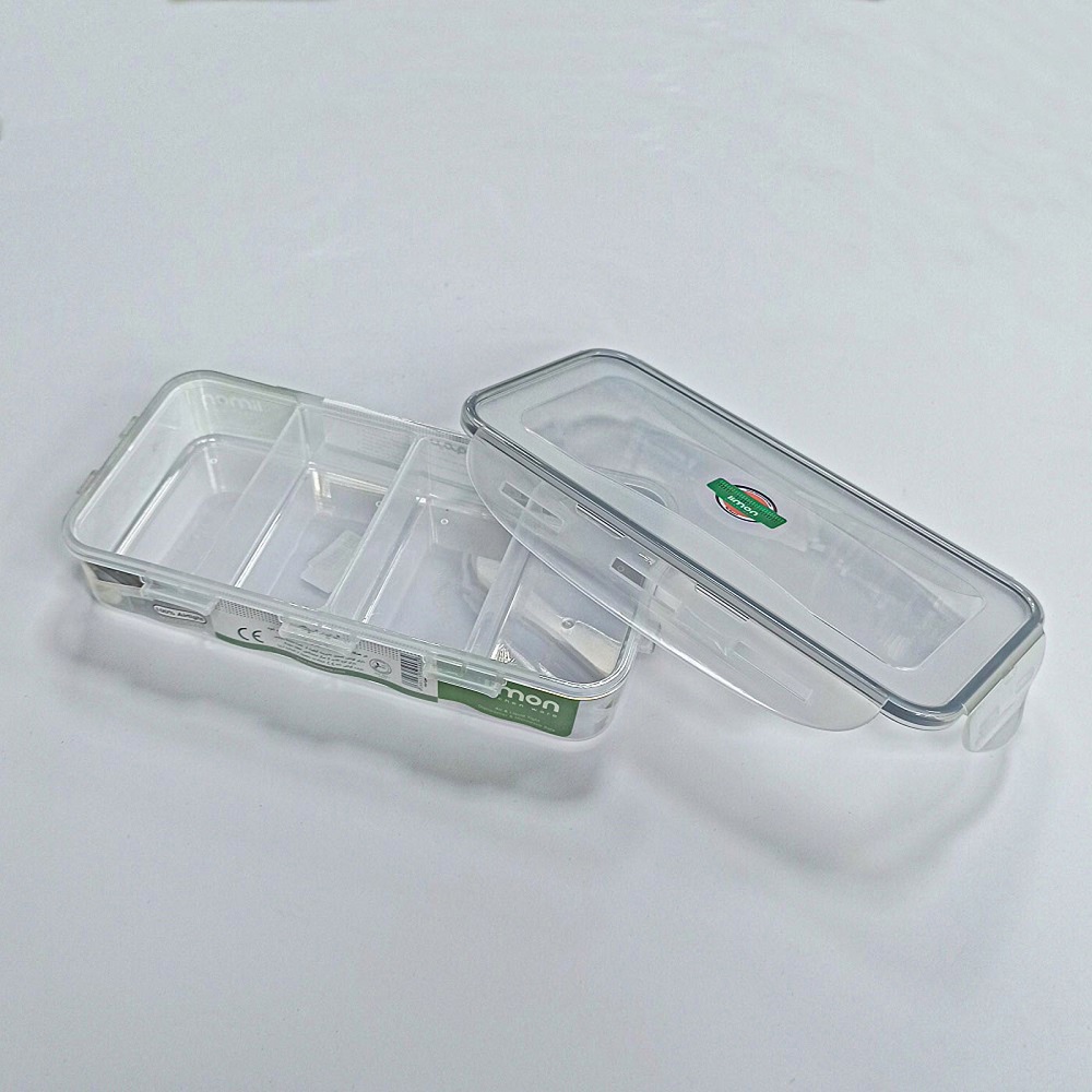 ظرف فریزری مستطیل چهارخانه کد7763 لیمون