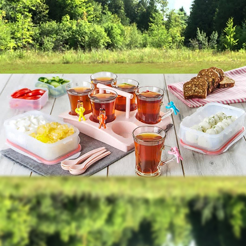 ست چایخوری شش نفره ساده کد430 لیمون