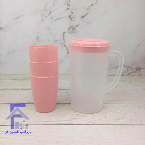 پارچ و لیوان شفاف گلرو اشکان