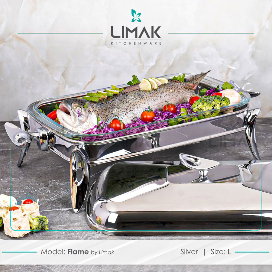 سوفله مستطیل متوسط فیلی یراق کروم 13220 لیماک