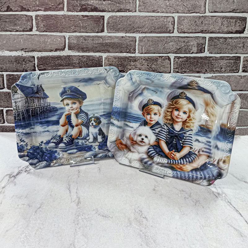 سینی ملامین طرح رخ کد501 زعفرانیه 