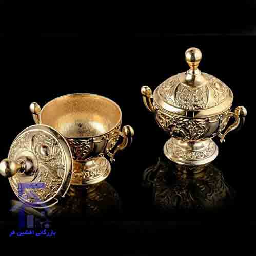 قندان تک پایه طلایی کد190 Asia