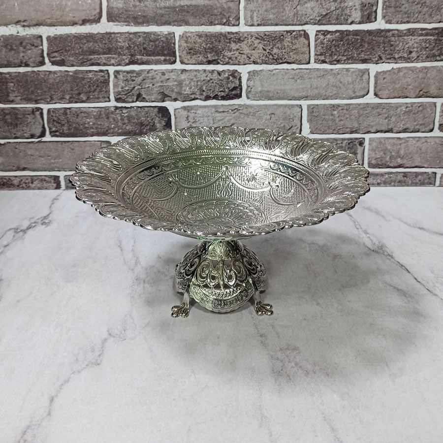 میوه خوری پایه دار لاله سیلور کد239 Asia