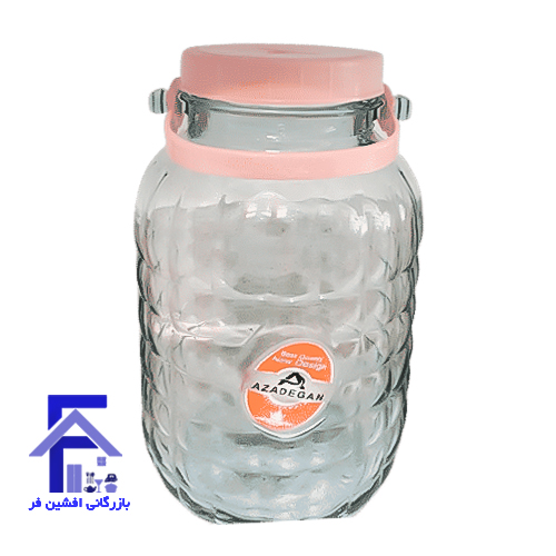 بانکه ترشی شطرنجی بدون پایه 6لیتری شیشه گران