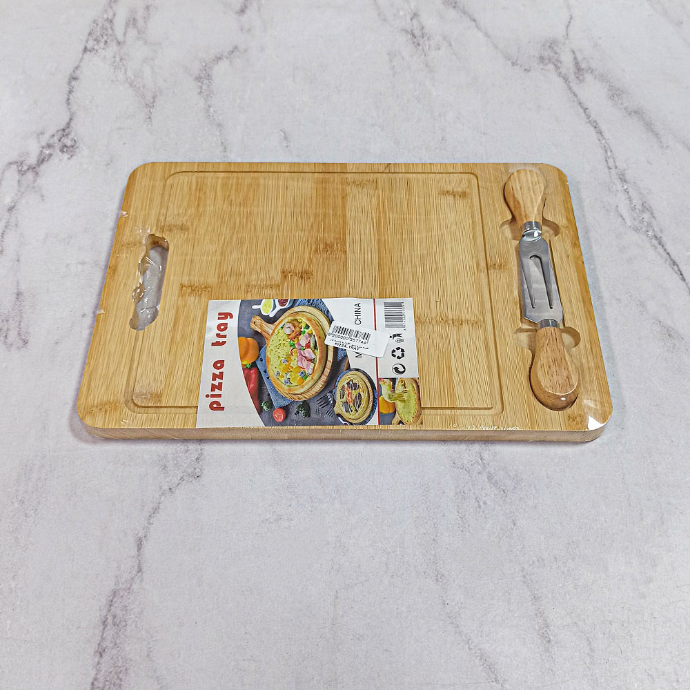 تخته سرو پیتزا 2ابزاره دسته دار PIZZA-TRAY