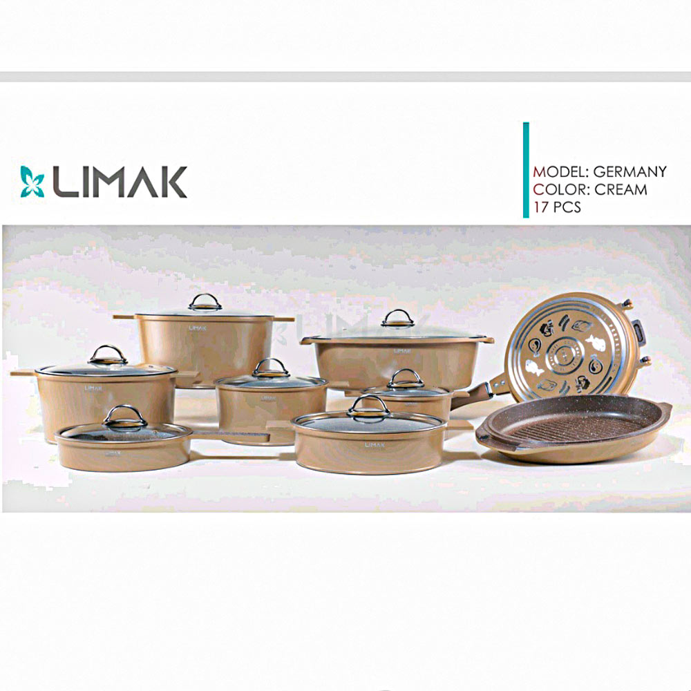 قابلمه 17پارچه طرح آلمان نسکافه ای لیماک