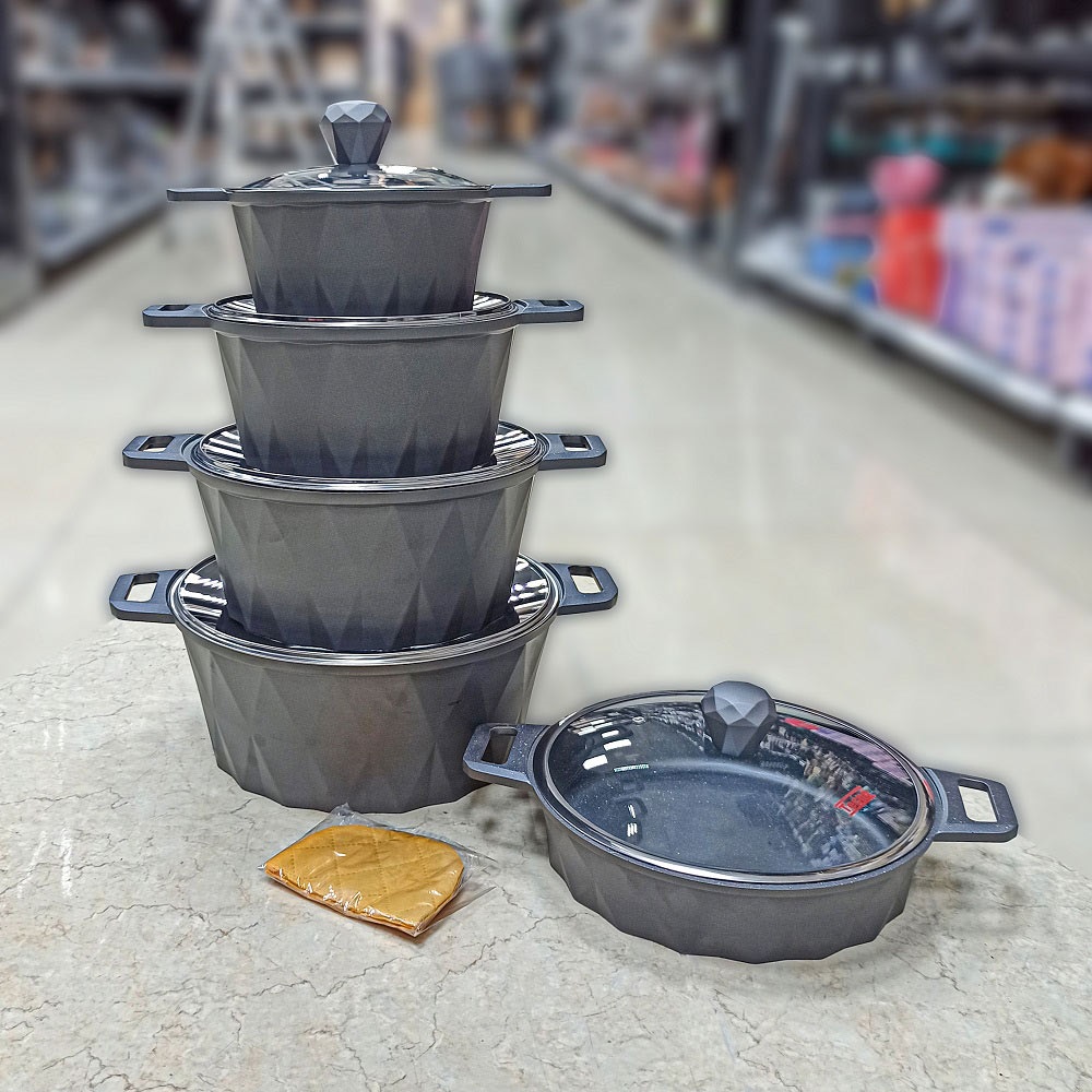 سرویس 10پارچ درب پیرکس طوسی-طوسی دایموند گرانیت تکنو