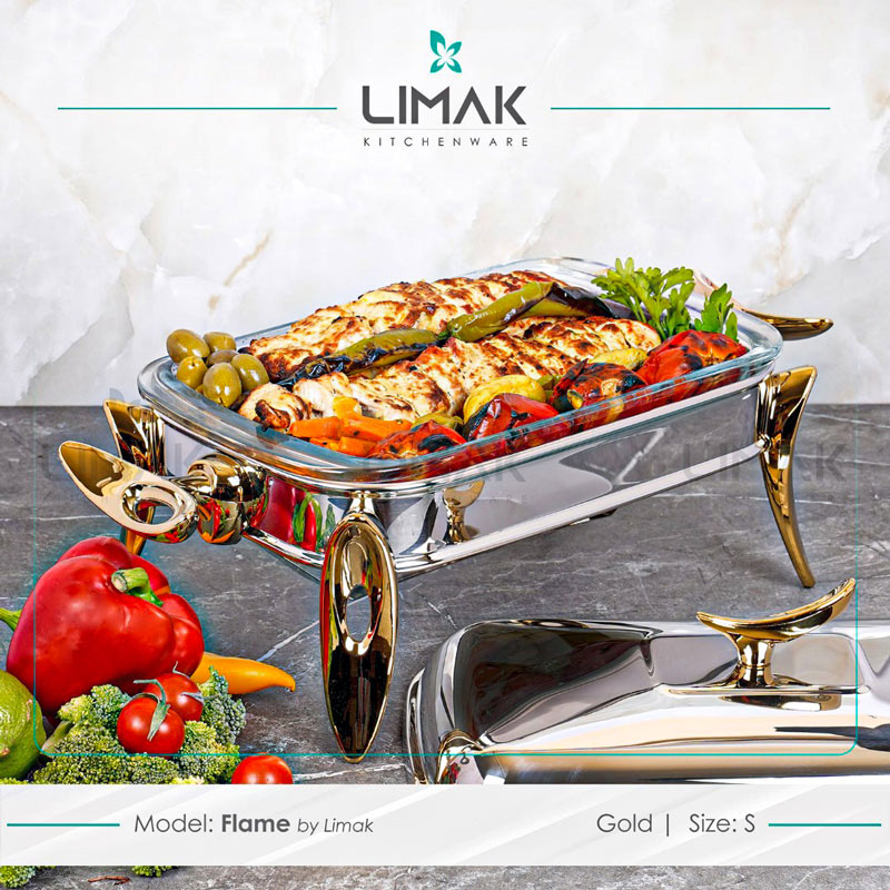 سوفله مستطیل کوچک فیلی یراق طلایی 13320 لیماک